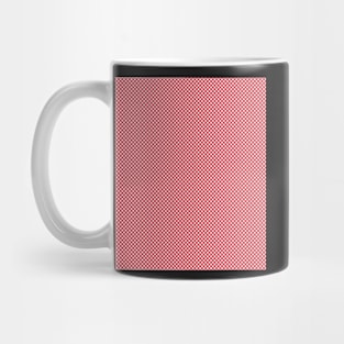 Red and white checkered pattern Mug